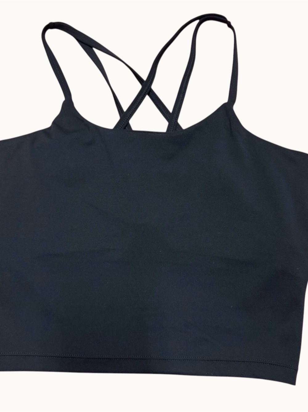 Blogilates Women's Size S Cropped Strappy Tank Top Black D37